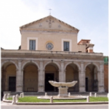La Fontana della Navicella e la chiesa di S. Maria in Domnica 