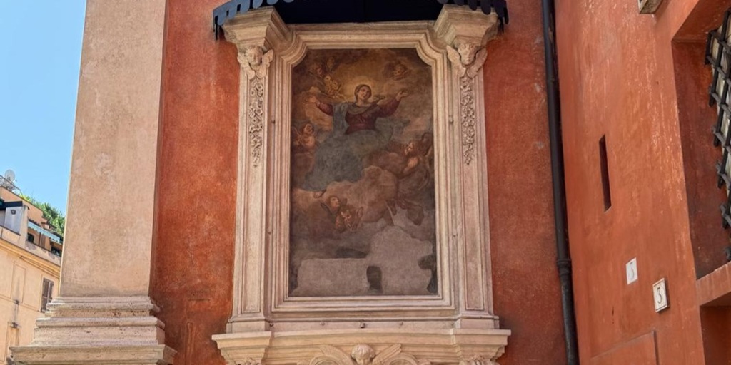 Edicola sacra di via della Scala, angolo piazza di Sant’Egidio