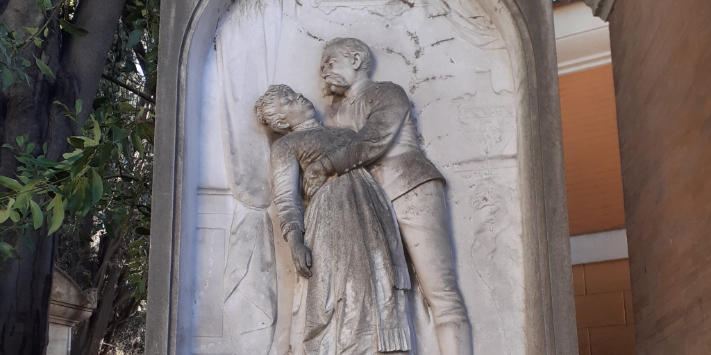 Giuseppe Bertini, Tomba Tosi-Gibellini, 1891-1899, particolare