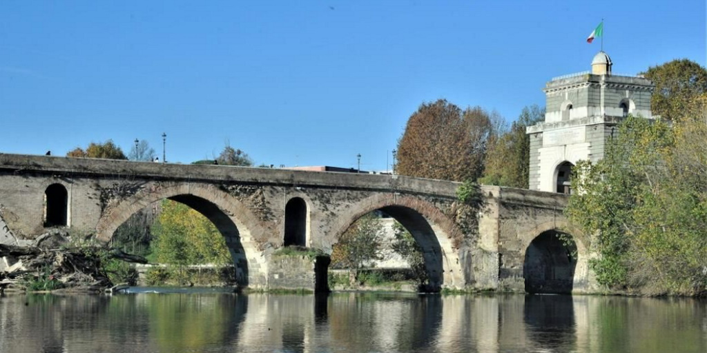 Ponte Milvio, prospetto a monte. Sovrintendenza Capitolina, Archivio Monumenti Medievali, Moderni e Contemporanei