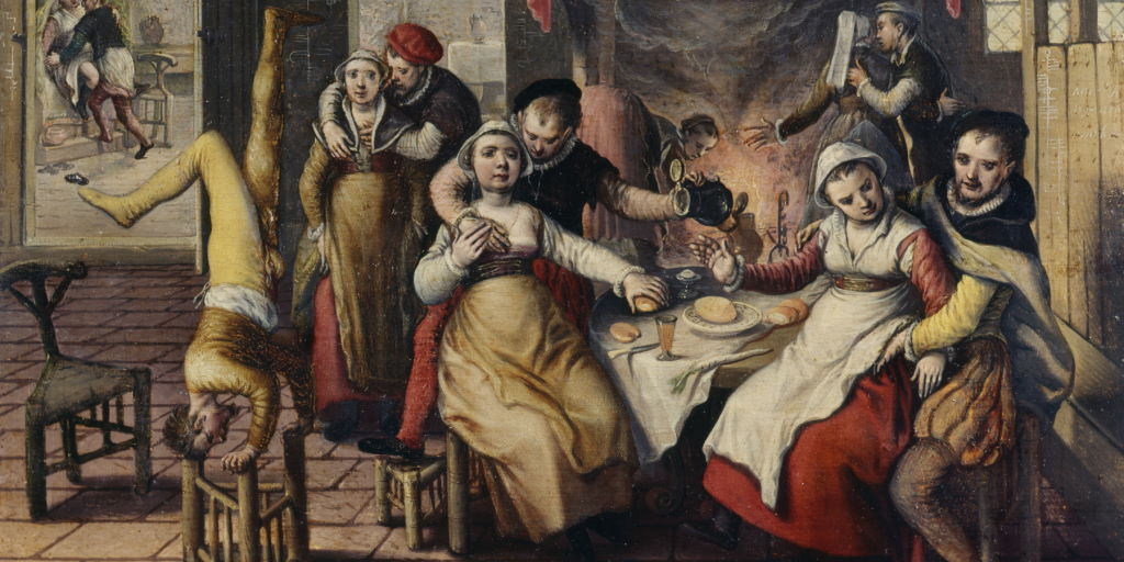 Joachim_Beuckelaer-Brothel, Bordello (1562). The Walters Art Museum, Baltimora