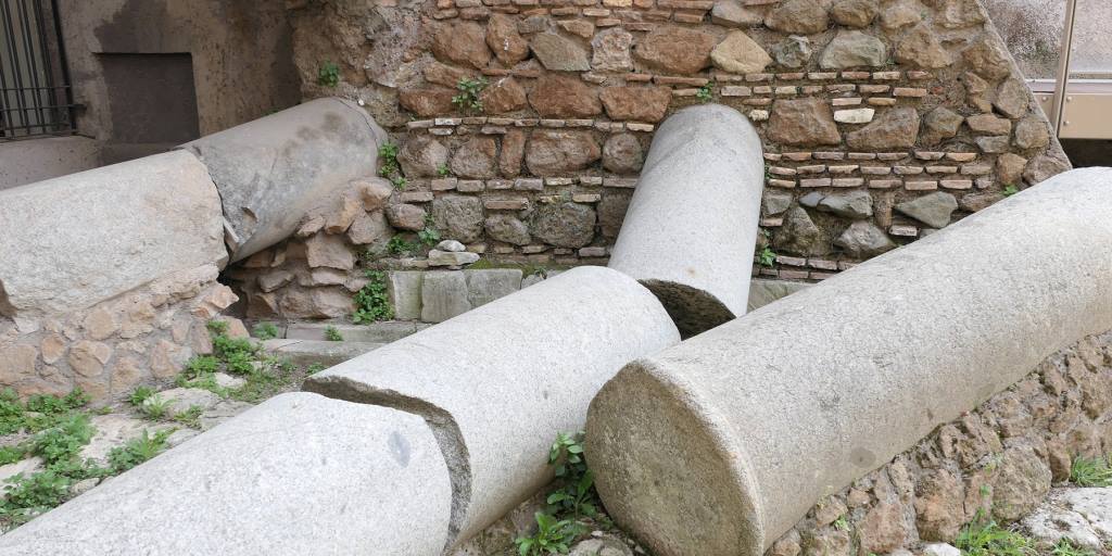 Colonne portico, Foro di Cesare