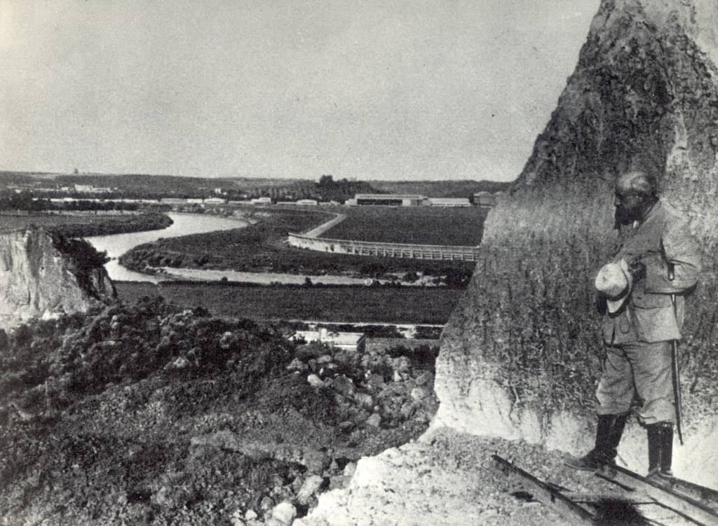 Abbé Henri Breuil a Monte delle Gioie (da Brizzi, foto IsIPU)