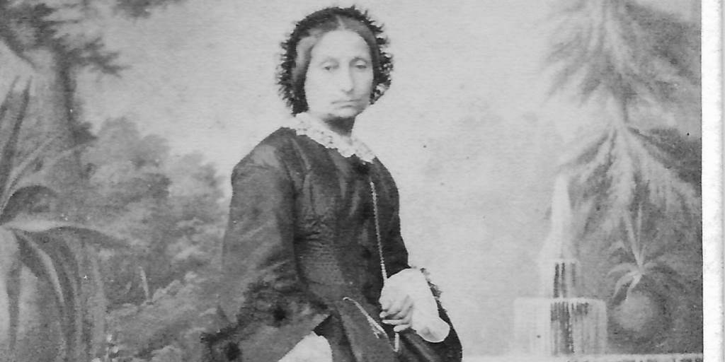 Elisabetta Fiorini, in Ritratti dei botanici italiani e stranieri raccolta da Giuseppe De Notaris, per gentile concessione del CREA DC - Centro di ricerca Difesa e Certificazione