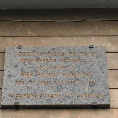 Targa commemorativa Pier Paolo Pasolini Targa commemorativa Pier Paolo Pasolini