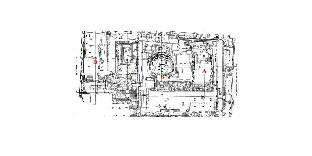 Pianta dell'Area Sacra di largo Argentina