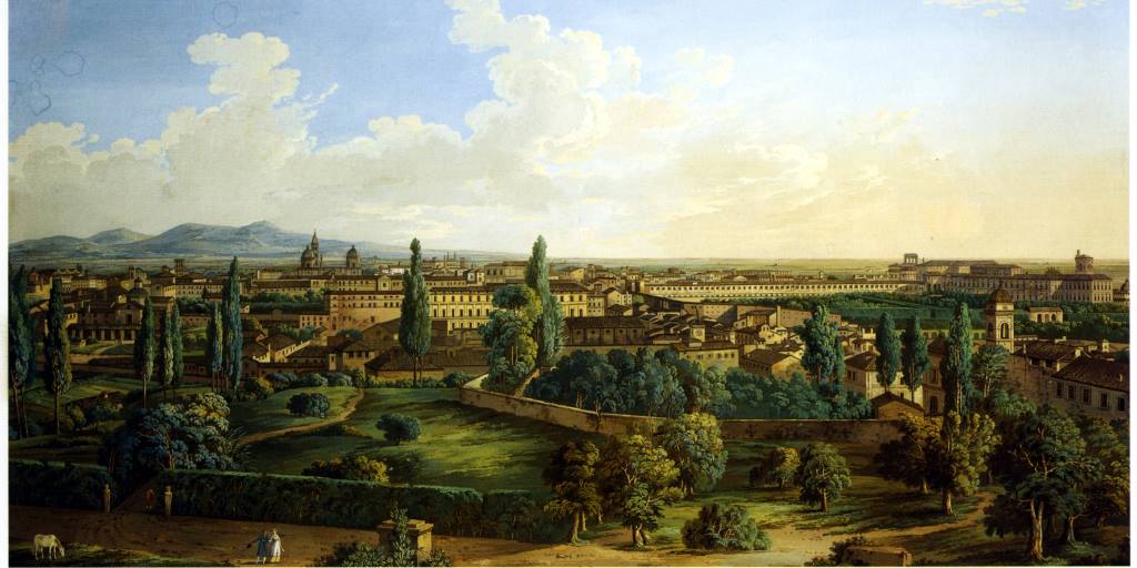 Veduta di Roma da Villa Ludovisi, 1790-1810 , Museo di Roma