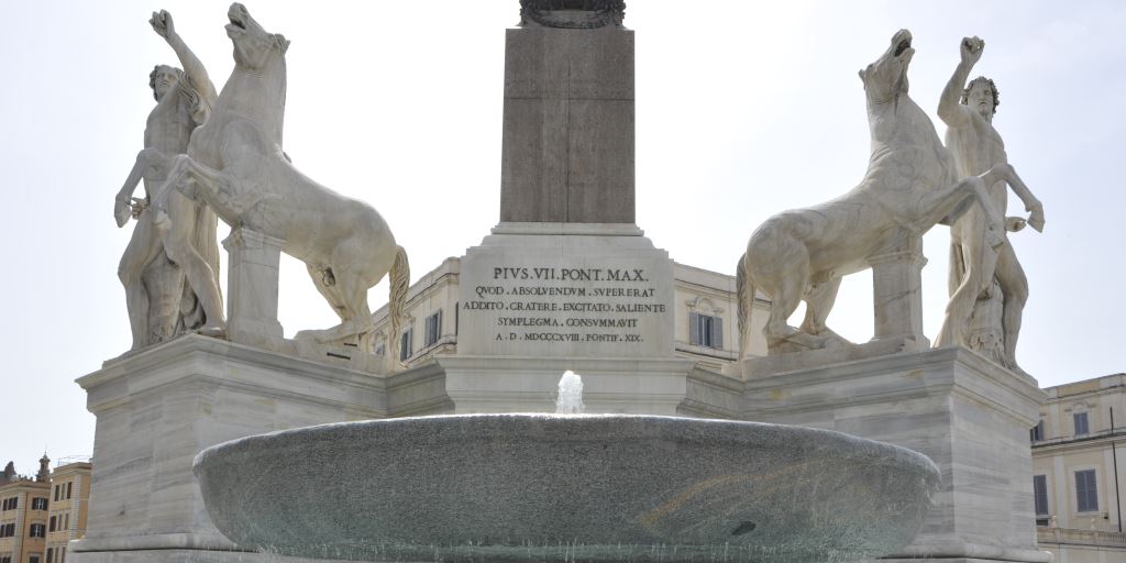 Fontana di Monte Cavallo in piazza del Quirinale