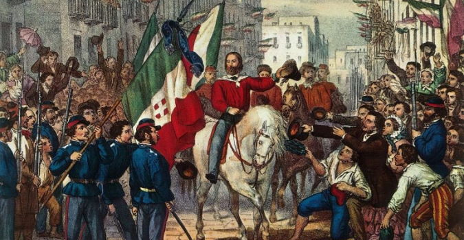 Unità d&#039;Italia Garibaldi entra a Napoli
