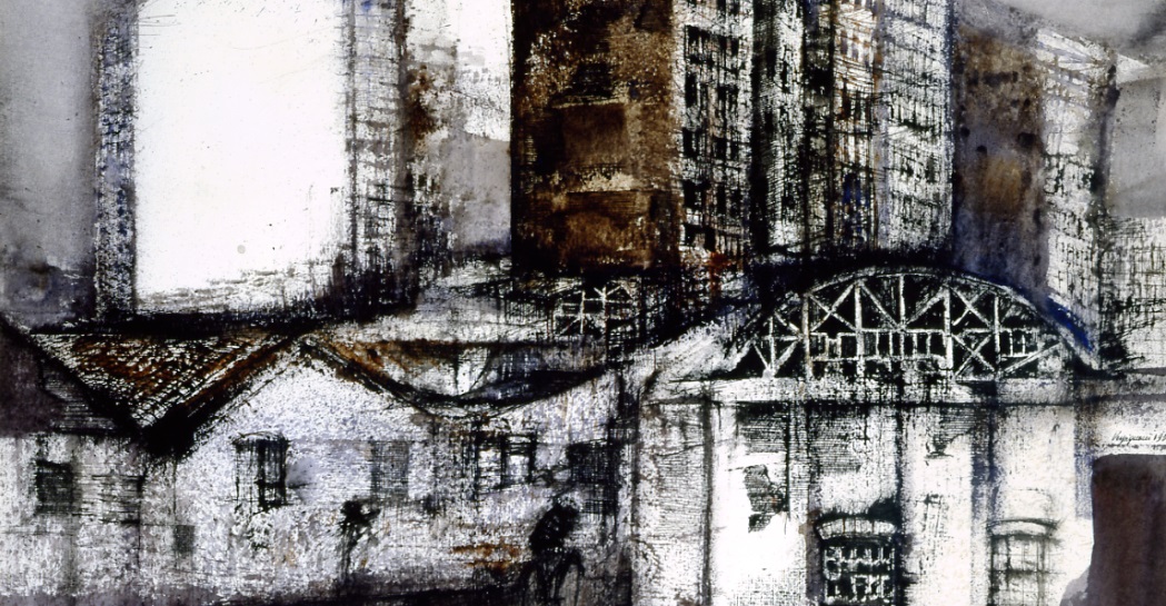 Lorenzo Vespignani, Case di Trastevere, 1959 Lorenzo Vespignani, Case di Trastevere, 1959