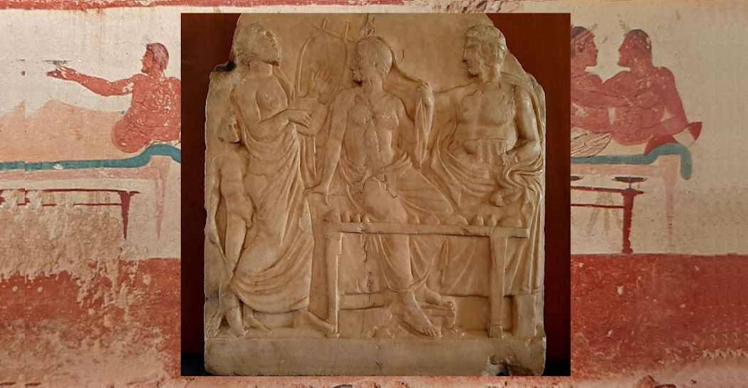 Museo Barracco, rilievo con scena di banchetto Museo Barracco, rilievo con scena di banchetto