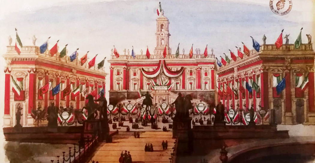 Proclamazione della Repubblica Romana il 9 febbraio 1849 in Campidoglio Proclamazione della Repubblica Romana il 9 febbraio 1849 in Campidoglio