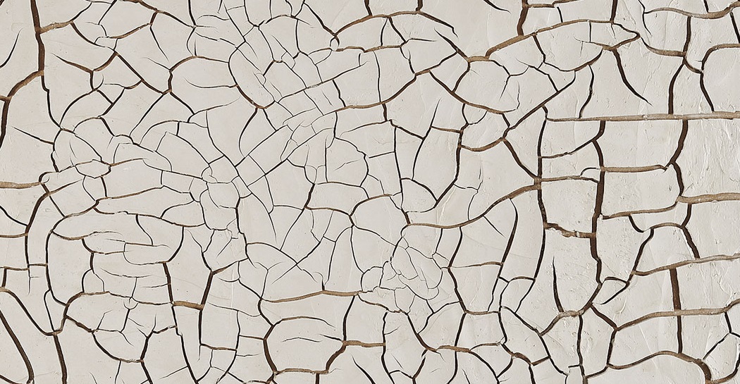 Alberto Burri, "Cretto G2", 1975, 172 x 151,5 cm, acrovinilico su cellotex. Fondazione Palazzo Albizzini Collezione Burri, Città di Castello