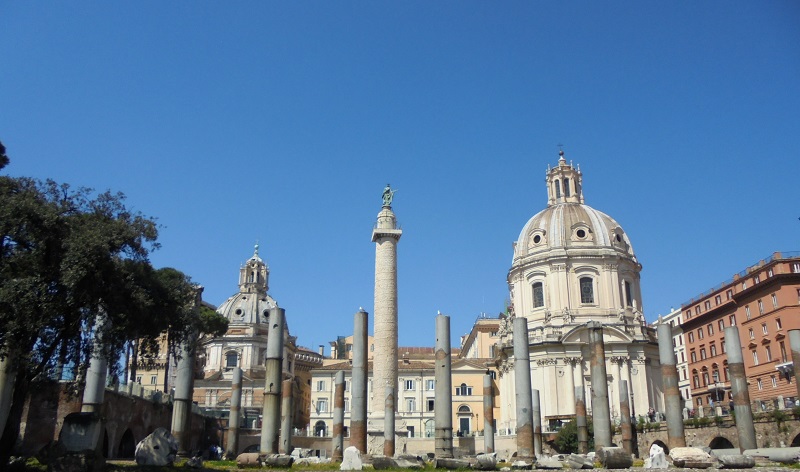 Foro di Traiano. Basilica Ulpia e Colonna di Traiano