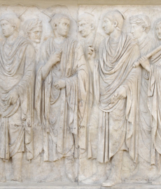 Ara Pacis Augustae: particolare della processione meridionale Ara Pacis Augustae: particolare della processione meridionale