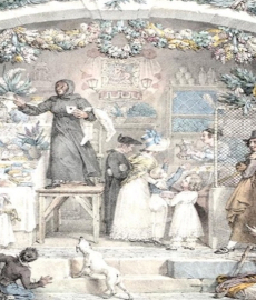 La Befana, 1830 circa, litografia a colori