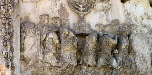Trionfo di Tito con il trasporto delle spoglie del Tempio di Gerusalemme (Roma, Arco di Tito)