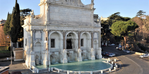La fontana dell’Acqua Paola La fontana dell’Acqua Paola