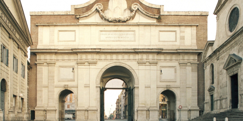 Porta del Popolo, prospetto interno verso la piazza omonima _ Sovrintendenza Capitolina, Archivio fotografico Monumenti Medievali, Moderni e Contemporanei