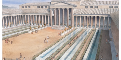 Veduta ricostruttiva del Foro della Pace (Archivio Ufficio Fori Imperiali)