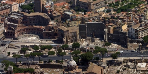 Veduta Aerea dei Fori Imperiali Veduta Aerea dei Fori Imperiali