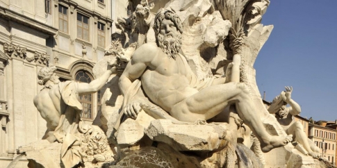 Fontana dei Quattro Fiumi in piazza Navona