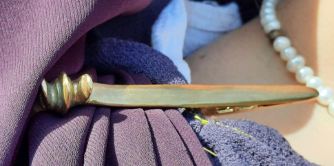 Particolare del costume di Annia Regilla (rievocazione storica)