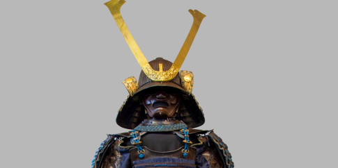 Roma, Museo Pietro Canonica a Villa Borghese, Armatura giapponese, Myochin Munesuke (1642-1726) - corazza, Yoshinaga (XIX secolo) – elmo, ultimo quarto del XVII secolo-metà del XIX secolo, Periodo Edo, Scuola di Mito