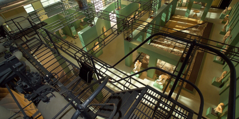 Centrale Montemartini, Sala Caldaie, veduta dall’alto della caldaia a carbone