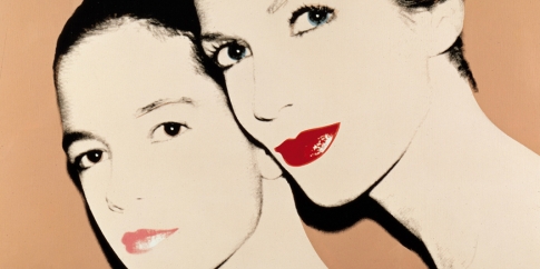 Andy Warhol, Madre e figlia: Tina e Lisa Bilotti, dipinto 1981, Acrilico e inchiostro serigrafico su tela