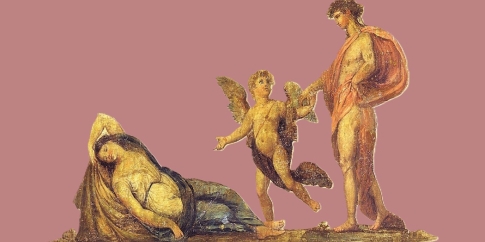 Museo di Roma_Dettaglio del dipinto Liborio Coccetti e aiuti con Bacco e Arianna_tempera su muro_inizi XIX sec.