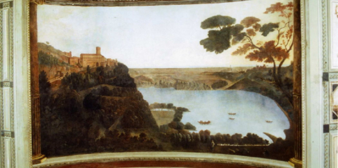 Liborio Coccetti, Veduta del lago di Nemi, ultimo quarto del XVIII secolo Roma, Museo di Roma