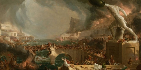 Thomas Cole, La distruzione dell'Impero romano, 1836