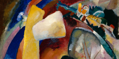 Wassily Kandinsky Studio per dipinto con forma bianca 1913 Detroit Institute of Arts Gift of Mrs. Ferdinand Moeller  57.234