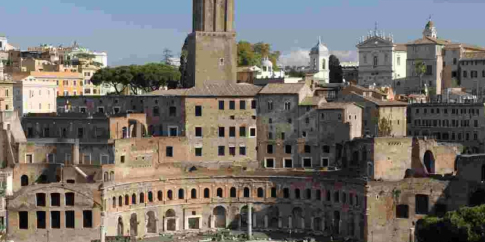 Il Grande Emiciclo visto da via dei Fori Imperiali