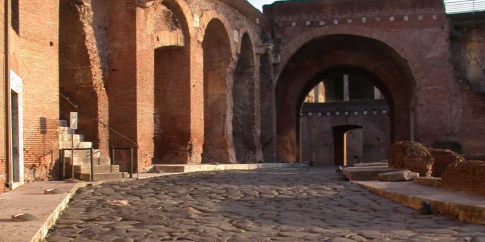 il tratto della via Biberatica presso l’Arcone il tratto della via Biberatica presso l’Arcone