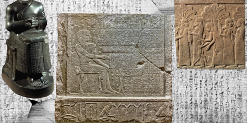 Elaborazione grafica con manufatti sumerici, assiri ed egizi Elaborazione grafica con manufatti sumerici, assiri ed egizi