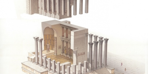 Tempio di Venere Genitrice, ricostruzione grafica