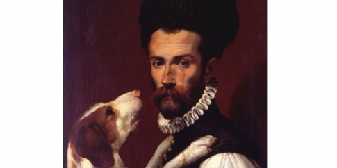  Bartolomeo Passerotti (Bologna 1529-1592), Ritratto d'uomo con un cane