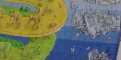 Particolare del Murale di Blu in via Palombini, nei pressi del Museo di Casal de’ Pazzi Particolare del Murale di Blu in via Palombini, nei pressi del Museo di Casal de’ Pazzi