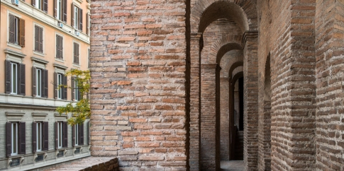 Camminamento delle Mura Aureliane di Via Campania