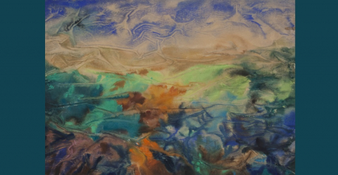 ADRIANA PINCHERLE “Bocca di Magra“, 1963-64 olio su tela cm 69x48