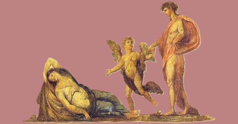 Museo di Roma_Dettaglio del dipinto Liborio Coccetti e aiuti con Bacco e Arianna_tempera su muro_inizi XIX sec.