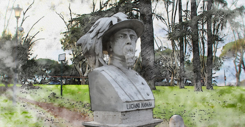 Busto di Luciano Manara al Gianicolo