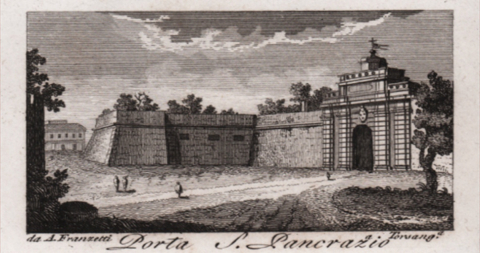 Porta San Pancrazio da A. Franzetti Porta San Pancrazio da A. Franzetti