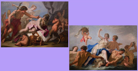 Sebastiano Ricci, Bacco e Arianna e Il trionfo di Venere Anadiomene, olio su tela, Roma, Collezione Enel Sebastiano Ricci, Bacco e Arianna e Il trionfo di Venere Anadiomene, olio su tela, Roma, Collezione Enel