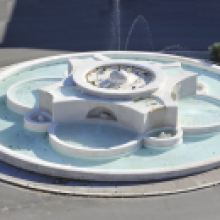 La fontana in piazzale degli Eroi, veduta dall’alto