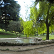 Villa Celimontana scorcio del parco con fontana