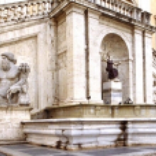 Fontana Dea Roma in Piazza del Campidoglio