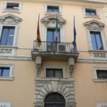 Palazzetto di  Flaminio Ponzio, particolare del portale